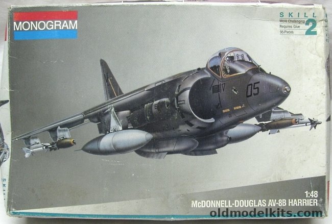 Monogram 1/48 McDonnell-Douglas AV-8B Harrier - US Marines VMA-331, 5448 plastic model kit